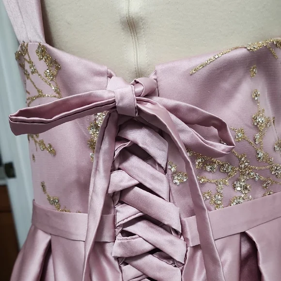 Elegant Strapless Pink Gown - Picture 8 of 13